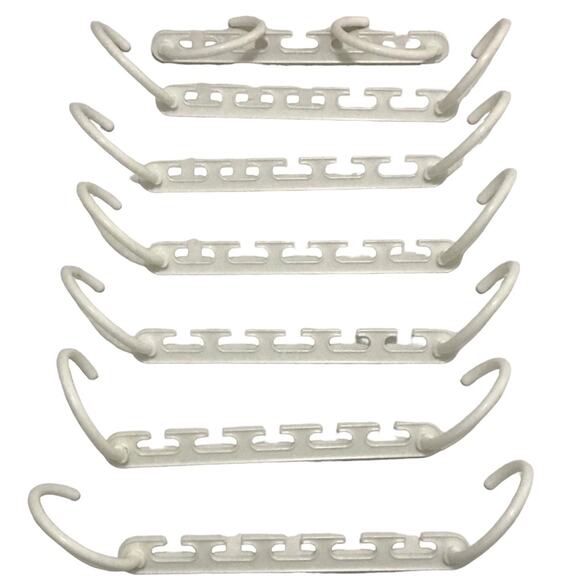 Plastic Multi space saving cascading hanger's pack of 7 - Picture 2 of 2